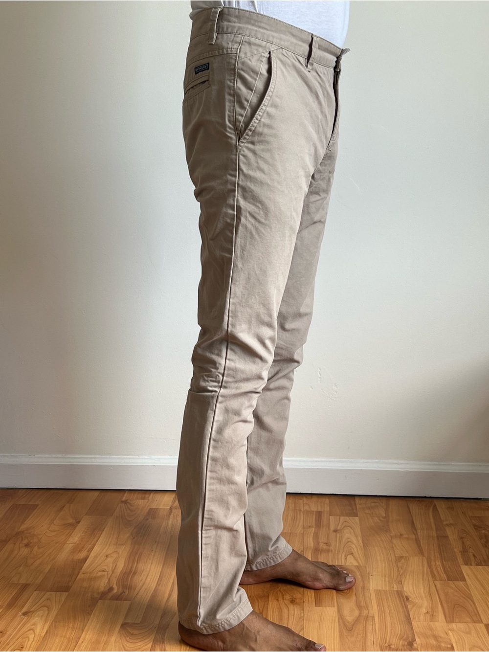 Ruggers Men's Slim Chino Pants in Khaki